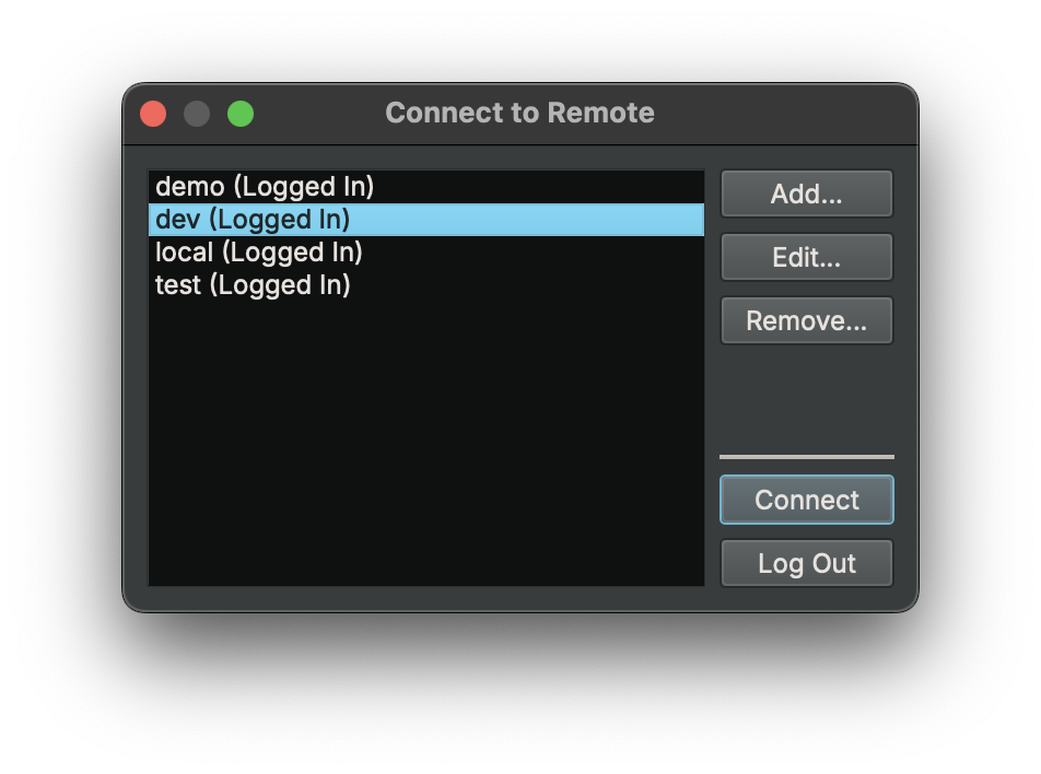 Connect to Remote