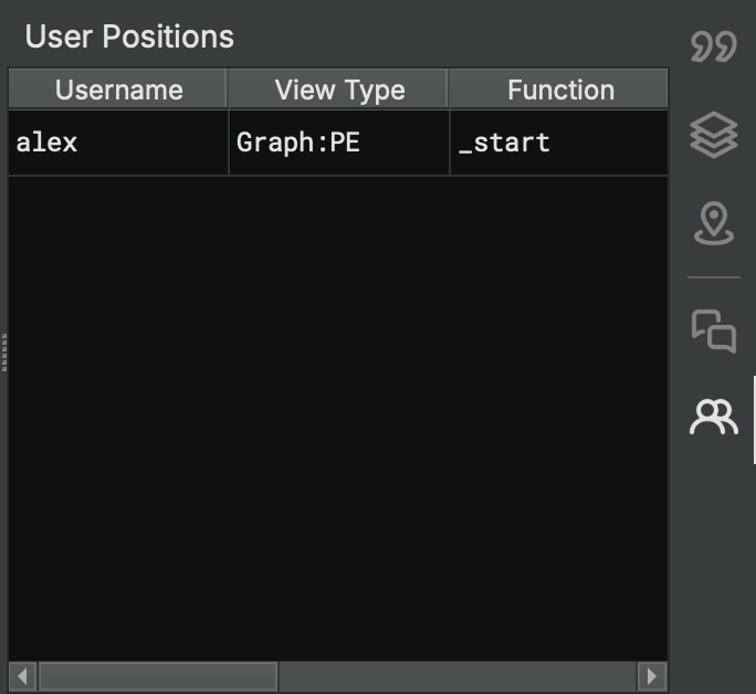 User Positions Widget