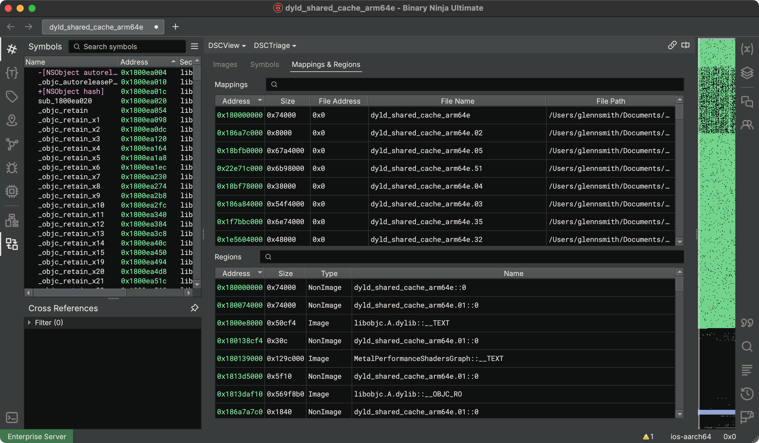Shared Cache Mappings & Regions
