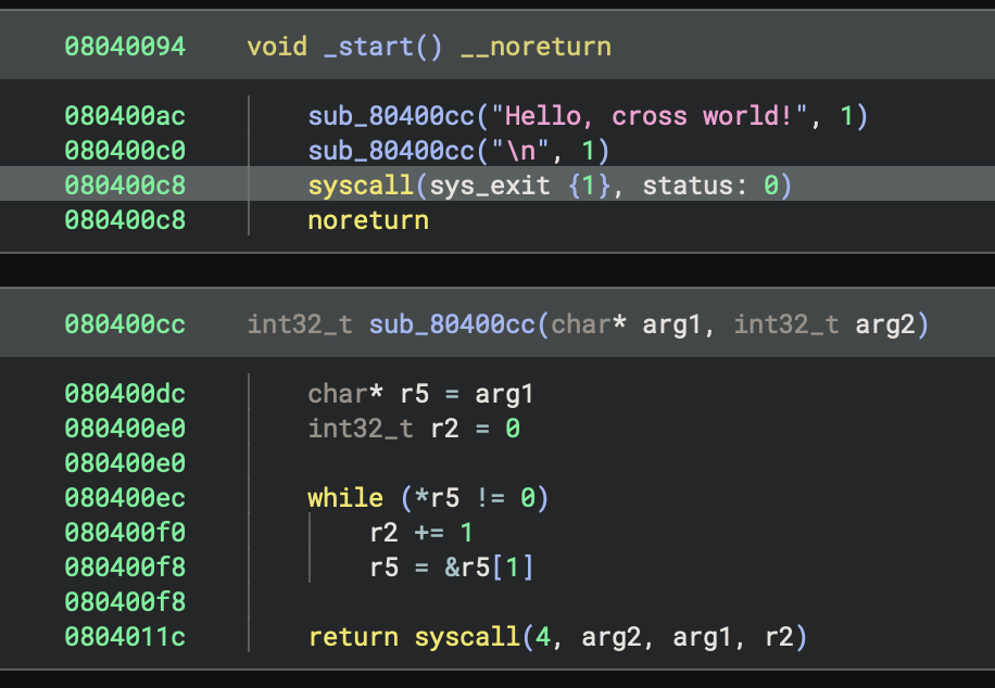 sys_exit now gets its name and type