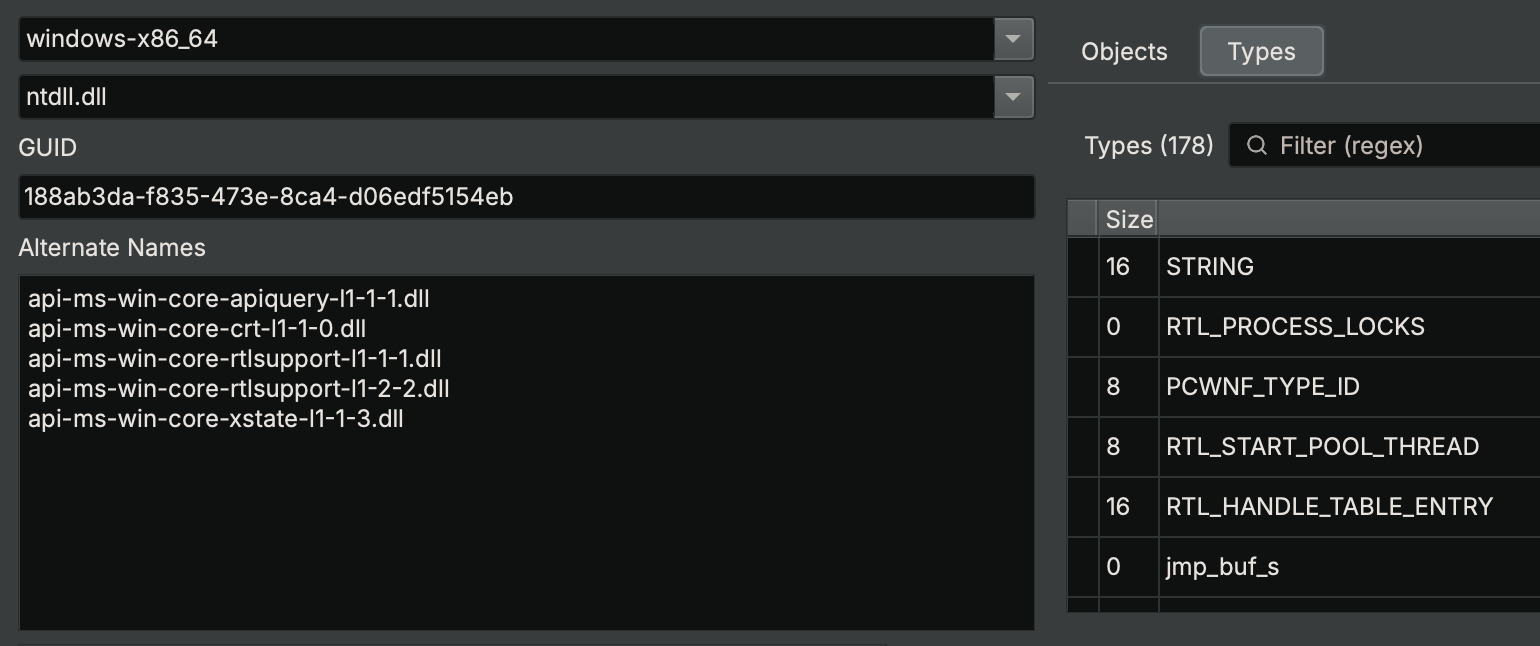 Windows's ntdll.dll Type Library will be loaded if an executable links against api-ms-win-core-crt-l1-1-0.dll, among other names